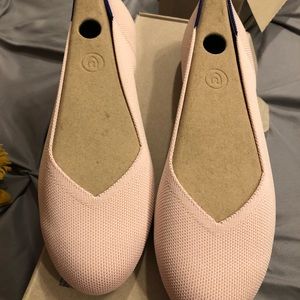 Blush Rothy’s flats, size 9